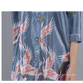 Crane Sexi Satin Silk Floral Robes Ladies Sleepwear